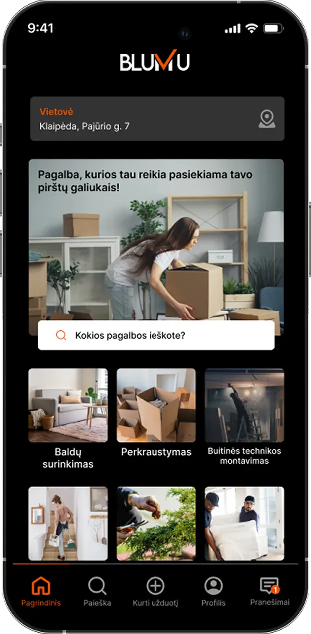 Blumu mobile programėlė